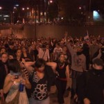 Protestujący maszerują ulicami Montrealu